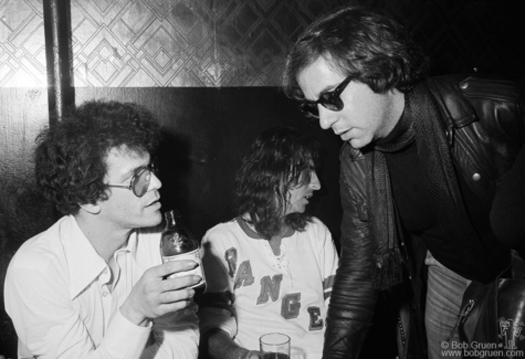 Lou Reed, Alice Cooper and Danny Fields, NYC - 1975