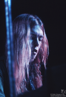 Gregg Allman of The Allman Brothers on stage at Boston Gardens in Boston, MA. July 26 or 27, 1974. Image #: ALM5_1974_2 © Bob Gruen Gregg Allman, MA - 1974