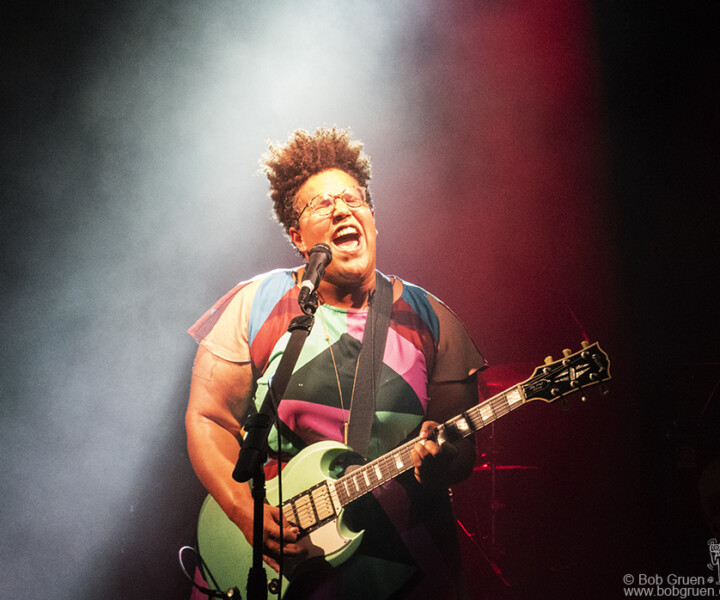 Brittany Howard, Intrepid Air and Space Museum, NYC. May 24, 2017. <P>Image #: AlabamaShakes517_2017_5371 © Bob Gruen