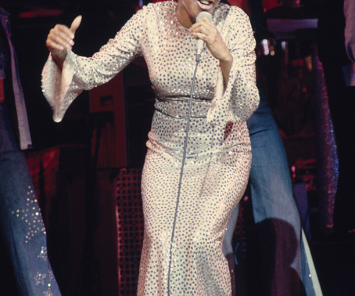 Aretha Franklin, Radio City Music Hall, NYC. October 1974. <P>Image #: ArethaFranklin1074_1974_3 © Bob Gruen