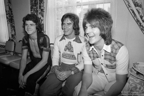 Les McKeown, Alan Longmuir and Eric Faulkner, NYC - 1975