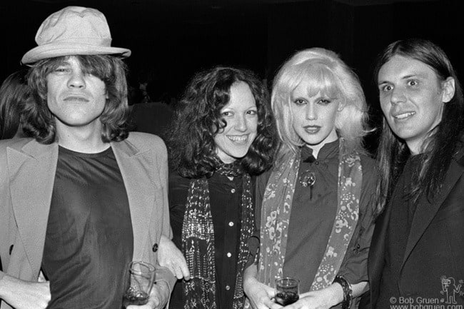 David Johansen, Lisa Robinson, Cyrinda Foxe and Richard Robinson, NYC - 1976