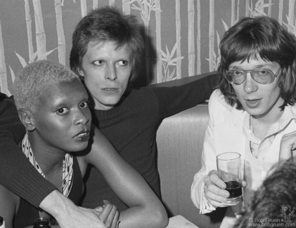 Ava Cherry, David Bowie and Chris Charlesworth, NYC - 1974