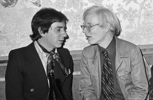 Danny Fields and Andy Warhol, NYC - 1974