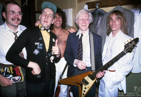 Cheap Trick and Andy Warhol, NYC - 1978