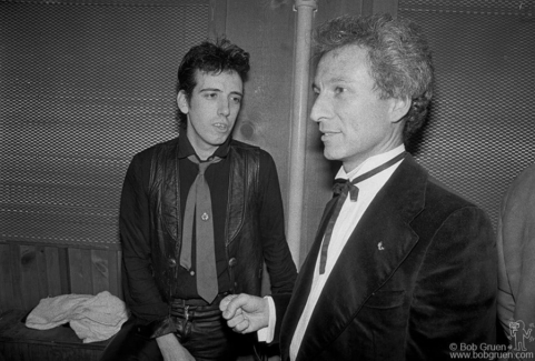 Mick Jones and Ron Delsener, NYC - 1979