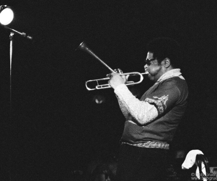 Dizzy Gillispie, Gaslight, NYC. May 1971. <P>Image #: DizzyGillispie571_1-7_1971 © Bob Gruen