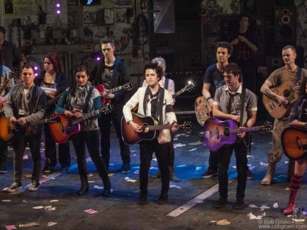 Billie Joe Armstrong and American Idiot musical cast, NYC - 2011