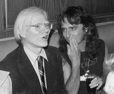 Andy Warhol and Alice Cooper, NYC - 1974