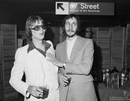 Chris Charlesworth and Pete Townshend, NYC - 1975