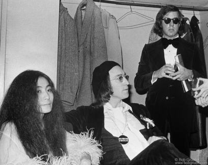 Yoko Ono, John Lennon and Danny Fields, NYC - 1975