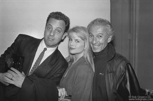 Billy Joel, Christie Brinkley and Ron Delsener, NYC - 1987