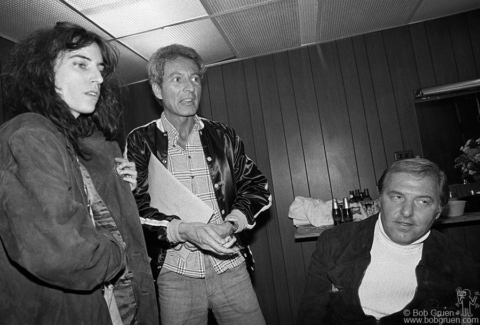 Patti Smith, Ron Delsener and Frank Barsalona, NYC - 1978