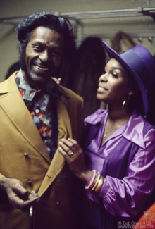 Chuck Berry and Shirley Owens, NYC - 1970