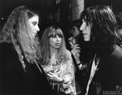 Bebe Buell, Liz Derringer and Patti Smith, NYC - 1977