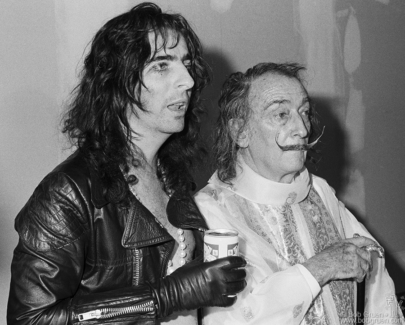 Alice Cooper and Salvador Dali, NYC - 1973