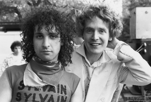 Sylvain Sylvain and Malcolm McLaren, NYC - 1975