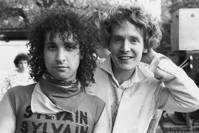 Sylvain Sylvain and Malcolm McLaren, NYC - 1975