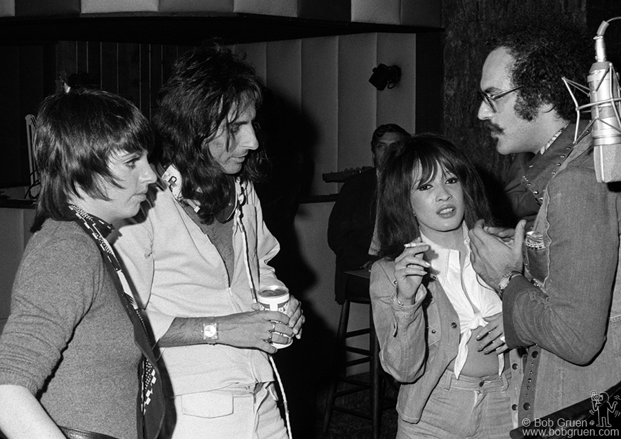 Liza Minnelli, Alice Cooper, Ronnie Spector and Shep Gordon, NYC - 1973
