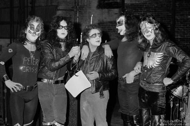 Neil Bogart and Kiss, NYC - 1973