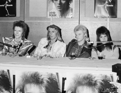 David Bowie, Mick Ronson and band, NYC - 1972