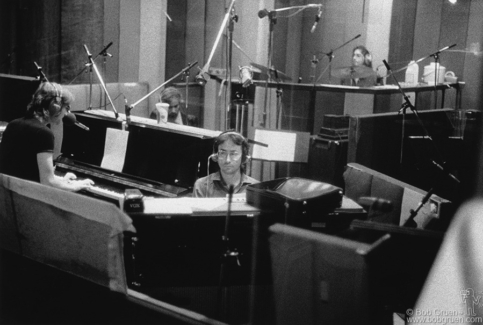 John Lennon, Jim Keltner and Klaus Voorman, NYC - 1974