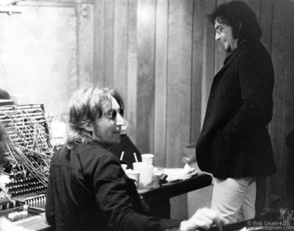 John Lennon and Jim Keltner, NYC - 1974