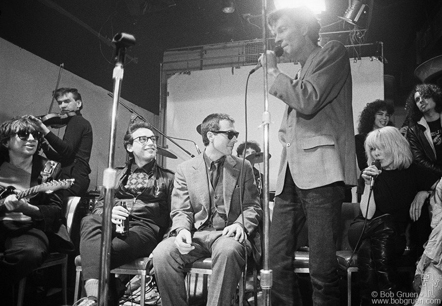 Chris Stein, Debbie Harry, Fred Schneider, Fred Smith and Glen O'Brien, NYC - 1980