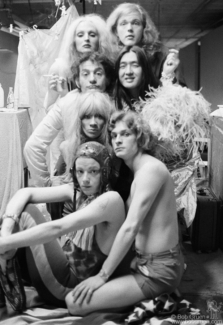 Candy Darling, Paul Ambrose, Ondone, Agosto Machado, Prindaville West, Jay Johnson and Jackie Curtis, NYC - 1971