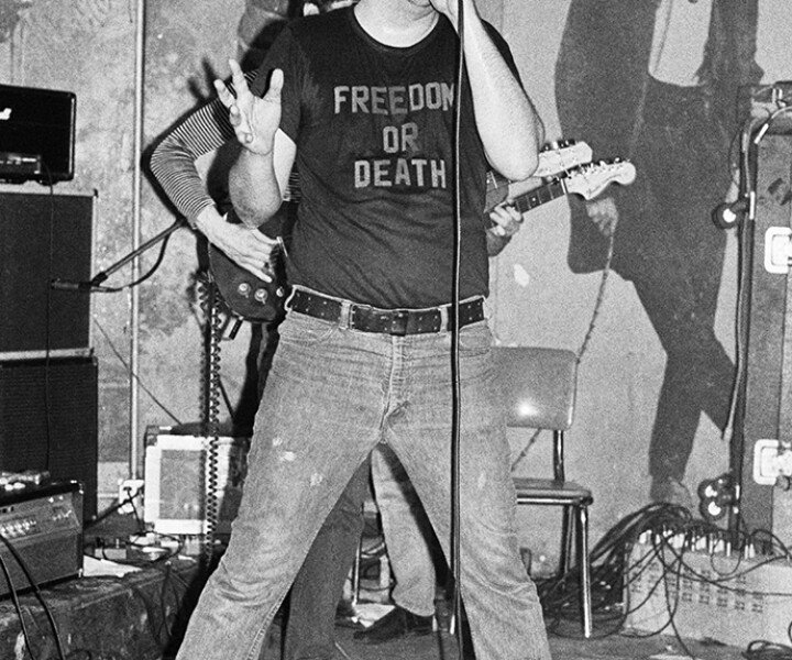 Lester Bangs, CBGB, NYC. June 1977. <P>Image #: LesterBangs677_4-14_1977 © Bob Gruen