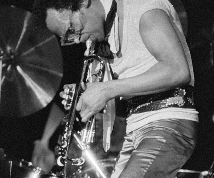 Miles Davis, Bottom Line, NYC. November 1974. <P>Image #: MilesDavis1174_1-34a_1974 © Bob Gruen