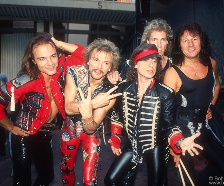 Scorpions, Moscow, Russia. August 13, 1989. <P>Image #: MoscowMusicPeaceFestival889_1989_19 © Bob Gruen
