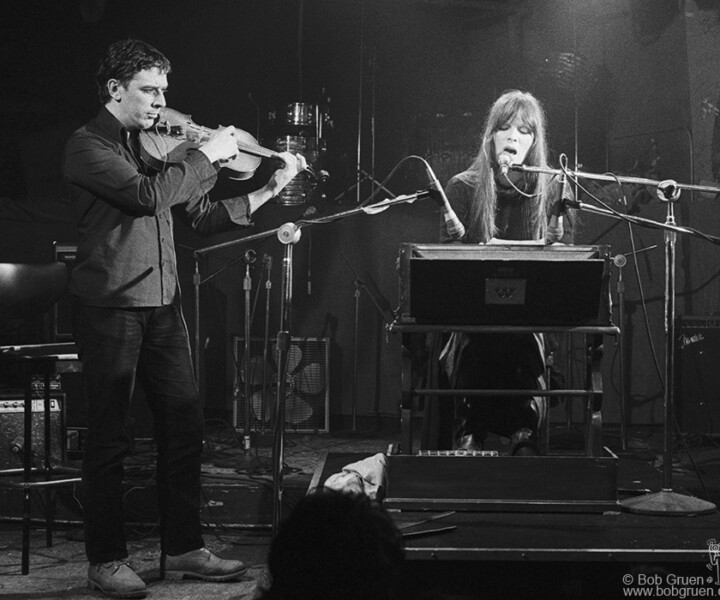 Nico and John Cale, CBGB, NYC. February 1979. <P>Image #: Nico279_1-10_1979 © Bob Gruen