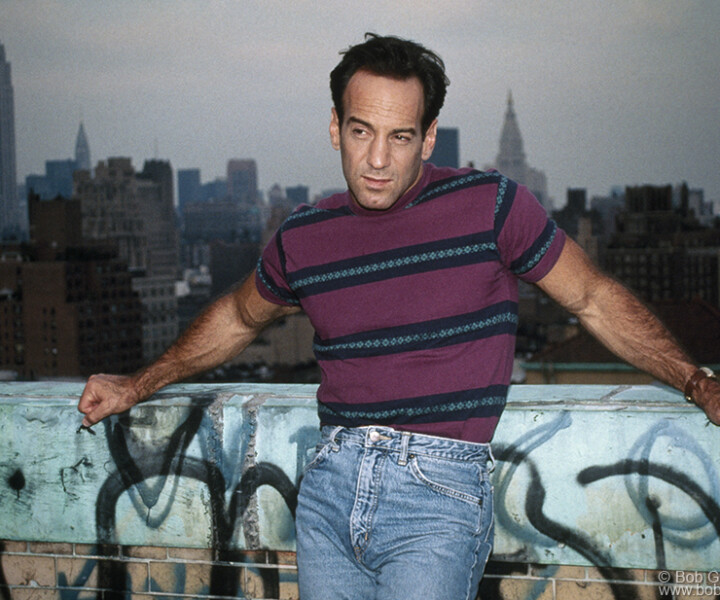 Peter Onorati, Westbeth Rooftop, NYC. September 1992. <P>Image #: PeterOnorati992_1992_1 © Bob Gruen