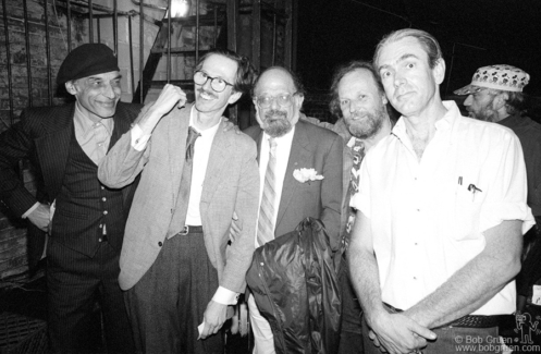 Victor Moscoso, Robert Crumb, Allen Ginsberg, Gilbert Shelton and Robert Williams, NYC - 1989