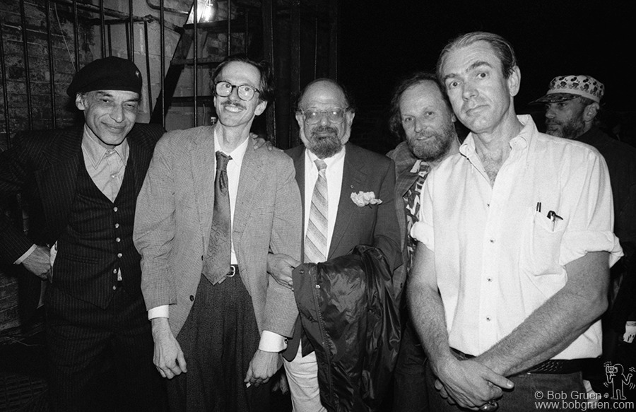 Victor Moscoso, Robert Crumb, Allen Ginsberg, Gilbert Shelton and Robert Williams, NYC - 1989