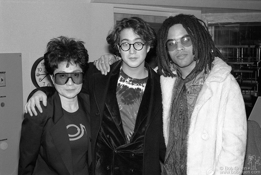 Yoko Ono, Sean Lennon and Lenny Kravitz, NYC - 1991