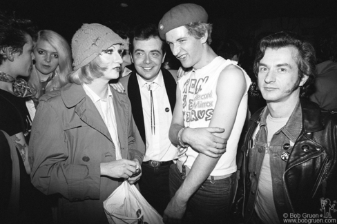 Smutty Smith, Gail Higgins, Jayne County, Leee Black Childers, Captain Sensible and Peter Crowley, London - 1977