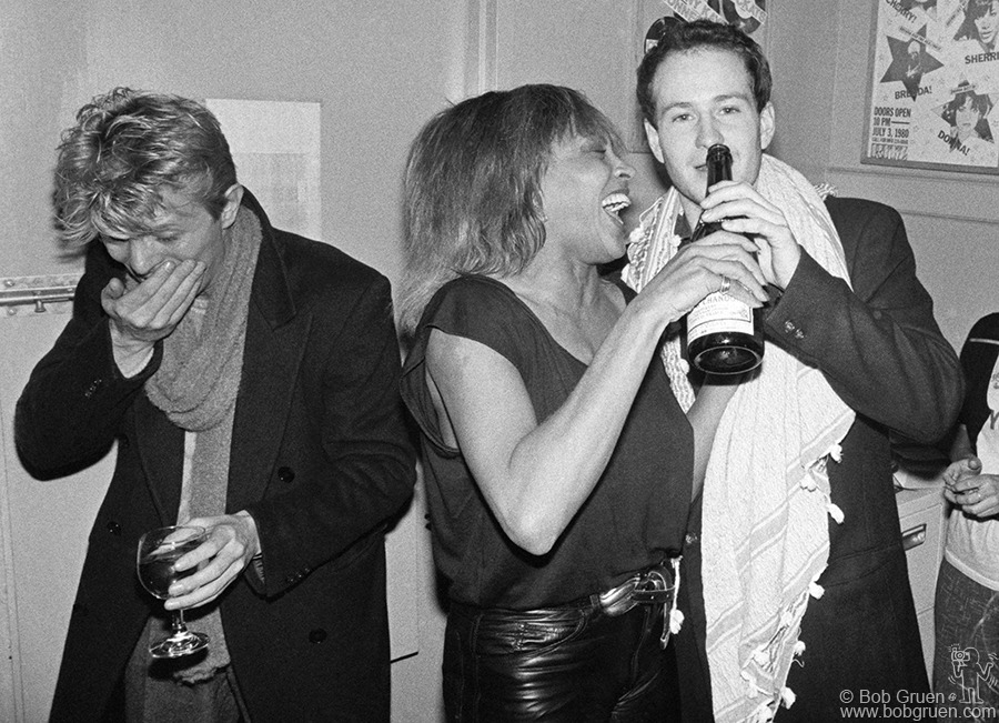 David Bowie, Tina Turner and John McEnroe, NYC - 1983