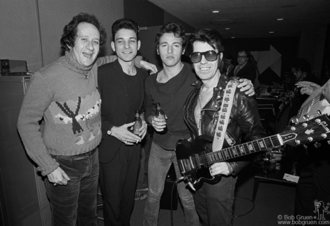 Richard Gottehrer, Robert Gordon, Bruce Springsteen and Link Wray, NYC - 1977