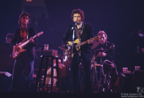 Robbie Robertson, Bob Dylan and Levon Helm, PA - 1974 