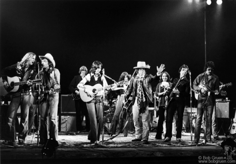 Ramblin&#039; Jack Elliott, T-Bone Burnett, Joan Baez, Scarlett Rivera, Bob Dylan, Ronee Blakley, Rob Stoner and Bob Neuwirth, CT - 1975 