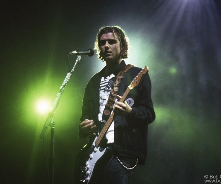 Gavin Rossdale, MSG, NYC. April 14, 1997. <P>Image #: Bush497_1997_2 © Bob Gruen