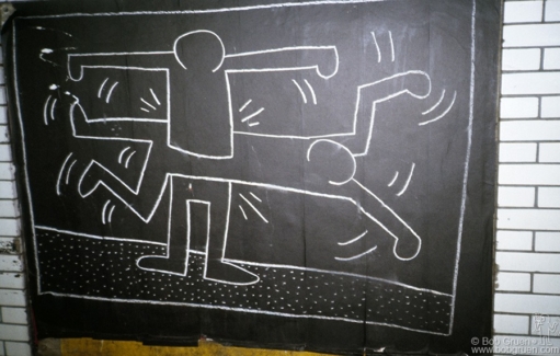 Keith Haring graffiti, NYC - 1984