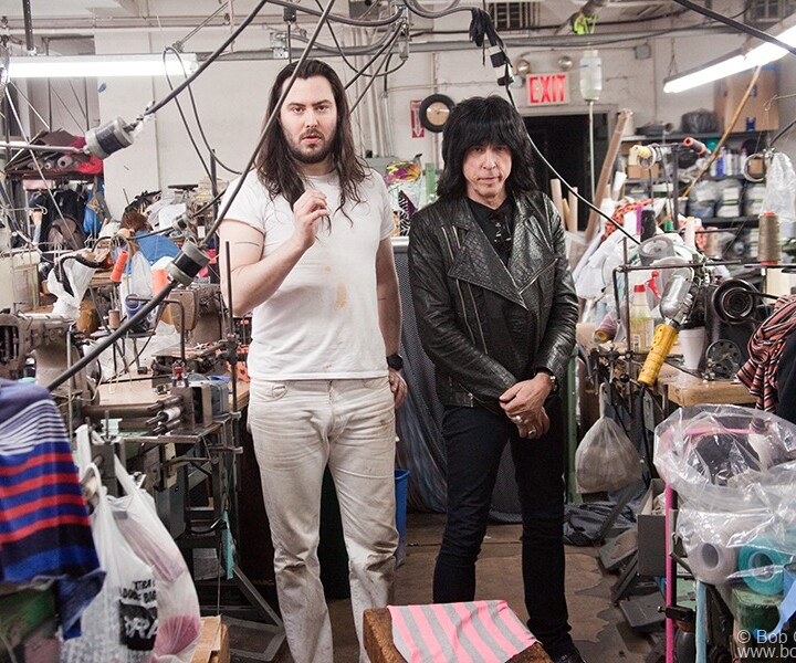 Marky Ramone and Andrew WK, NYC. March 7, 2013. <P>Image #: MarkyRamone_AndrewWK313_2013_9740 © Bob Gruen