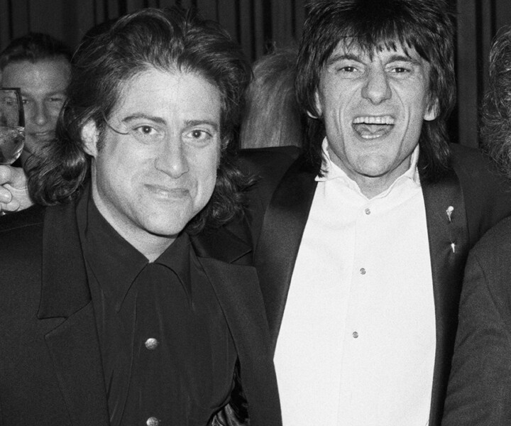 Richard Lewis and Ron Wood, Los Angeles, CA. March 1992. <P>Image #: RonWood392_1-7_1978 © Bob Gruen