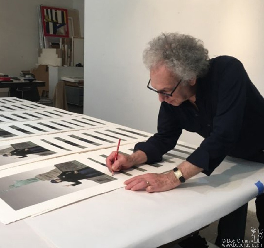 May 3 - Jersey City - Bob Gruen signing silkscreen prints at Gary Lichtenstein Editions at MANA.
