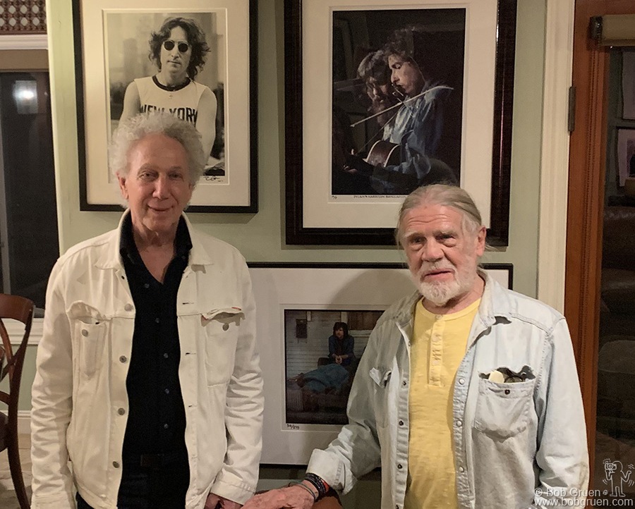 March 25 - Los Angeles - Bob Gruen and Henry Diltz at Rona Elliot’s house.