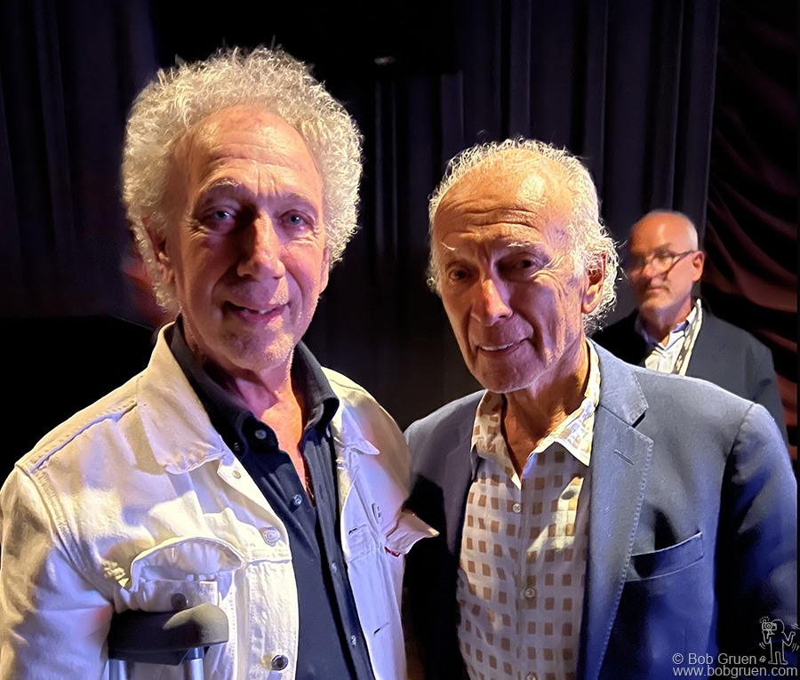 June 12 - NYC - Bob Gruen and Ron Delsener during the “Ron Delsener Presents” film premiere.
