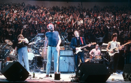 Jimmy Page, Joe Cocker, Eric Clapton, Charlie Watts and Jeff Beck, NYC - 1983 